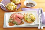 Kn&ouml;delt&ouml;rtchen mit warmen Roastbeef