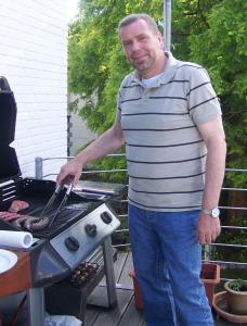 Grillen auf der Veranda